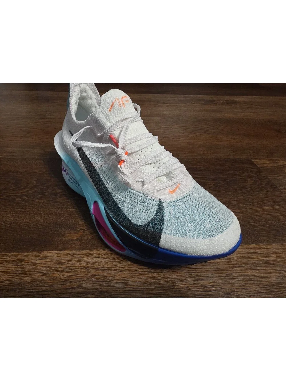 Size 6 Nike Air Zoom Alphafly Next% 3 White Black Hyper Turquoise FD8311-104